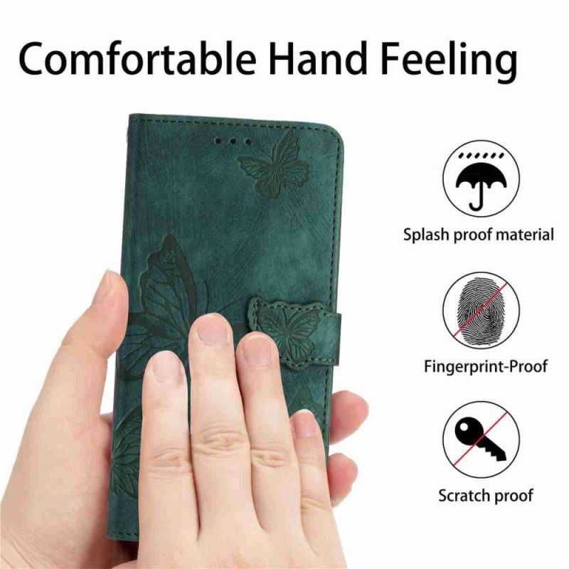 Housse Xiaomi 17 Effet Daim Papillons