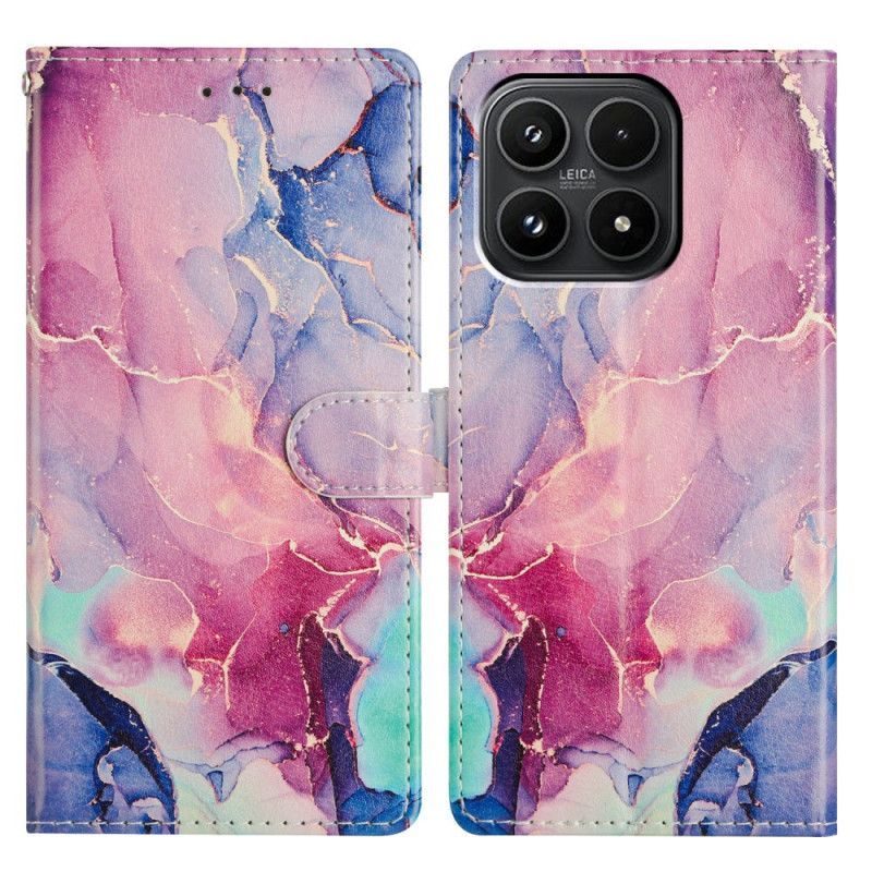 Housse Xiaomi 17 Marbre Vert et Rose