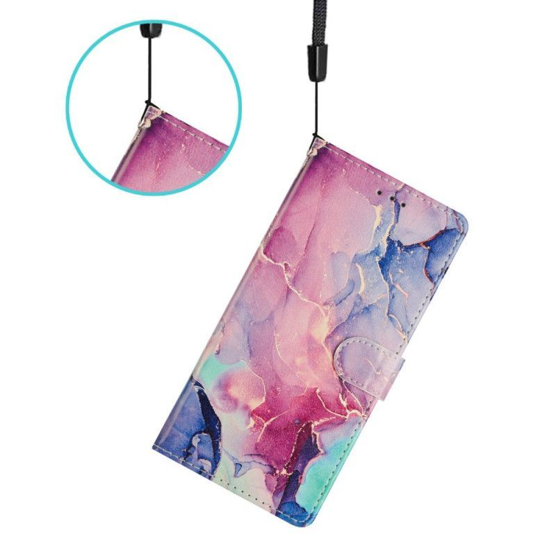 Housse Xiaomi 17 Marbre Vert et Rose