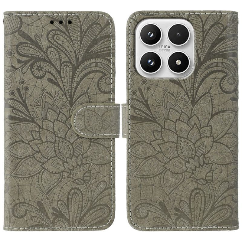 Housse Xiaomi 17 Motif Floral Dentelle