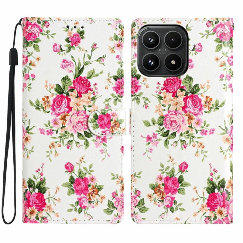 Housse Xiaomi 17 Motif Floral Rose