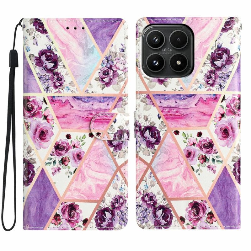 Housse Xiaomi 17 Motif Floral Violet