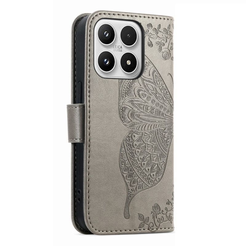 Housse Xiaomi 17 Papillon 3D et Strass