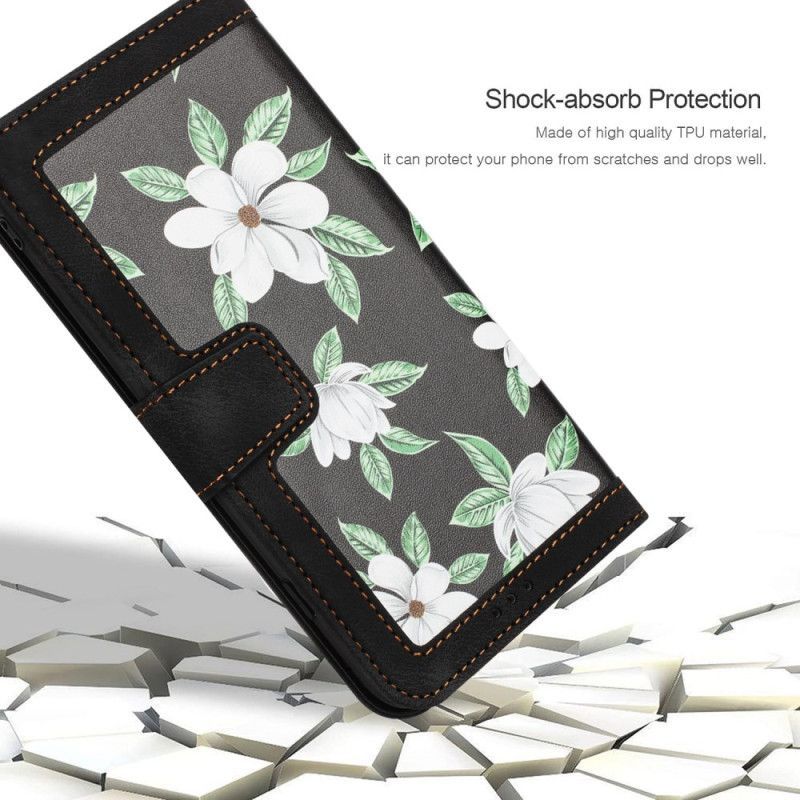 Housse Xiaomi 17 Porte-Cartes et Motif Floral