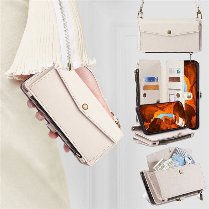 Housse Xiaomi 17 Portefeuille avec Bandoulière et Lanière