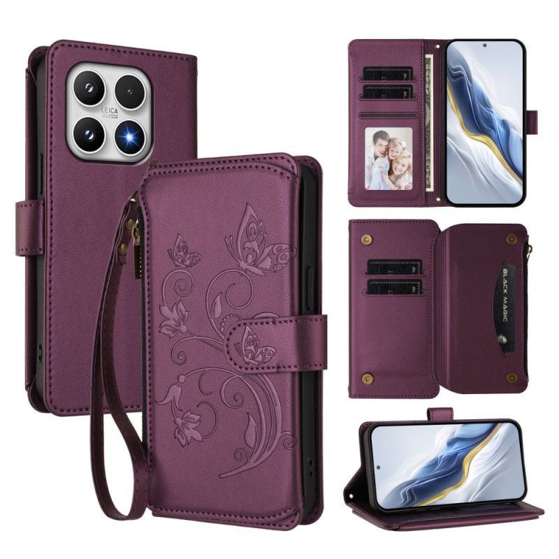 Housse Xiaomi 17 Portefeuille Floral