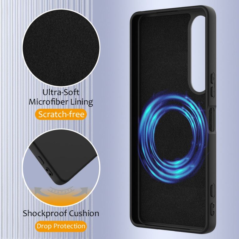 Coque Sony Xperia 1 VII Compatible MagSafe Silicone à Lanière