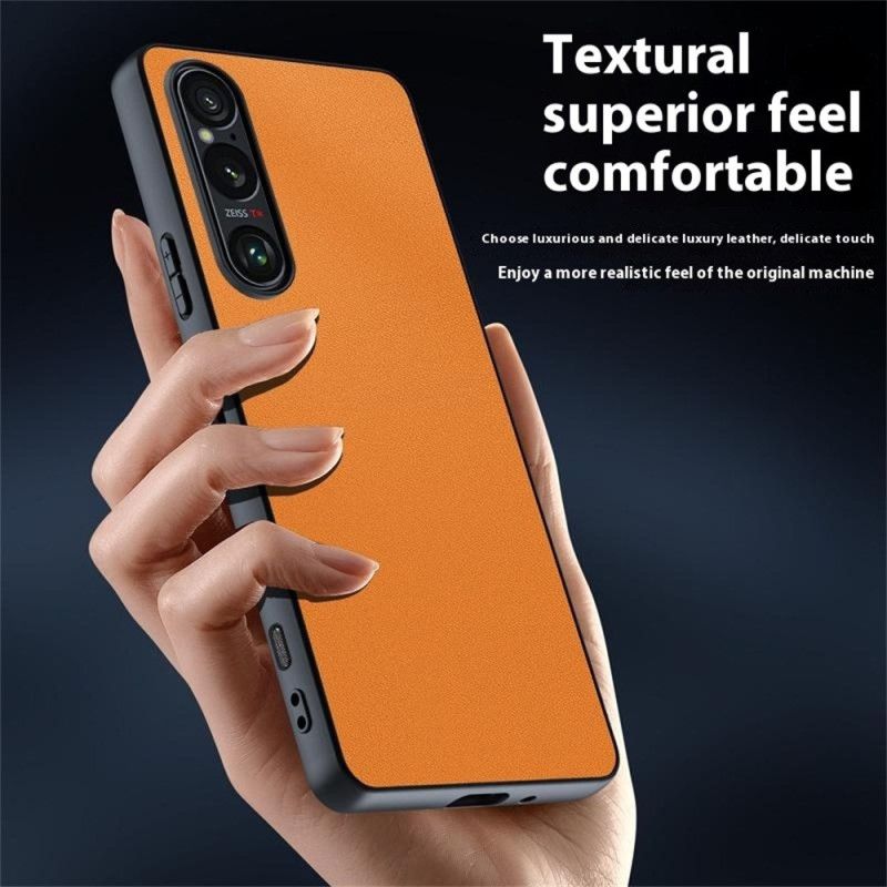 Coque Sony Xperia 1 VII Effet Cuir