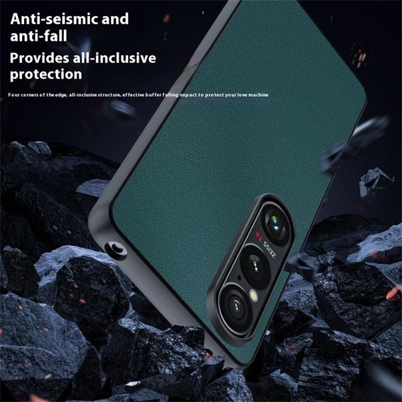 Coque Sony Xperia 1 VII Effet Cuir