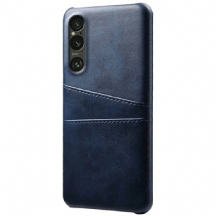 Coque Sony Xperia 1 VII Effet Cuir Porte-Cartes