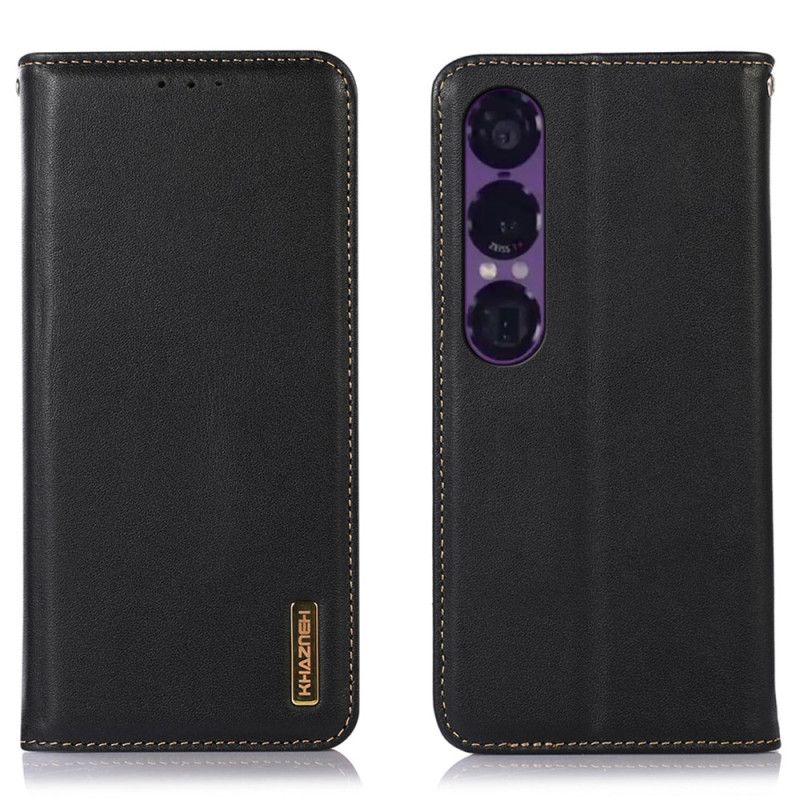 Flip Cover Sony Xperia 1 VII Cuir Nappa KHAZNEH