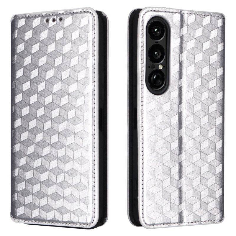 Flip Cover Sony Xperia 1 VII Losanges 3D