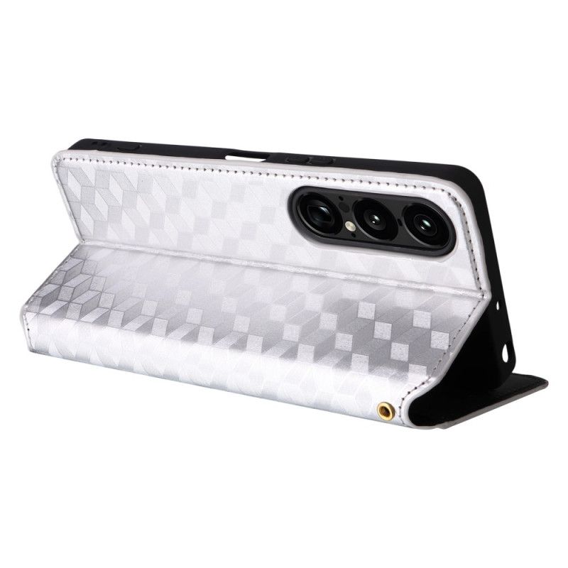 Flip Cover Sony Xperia 1 VII Losanges 3D