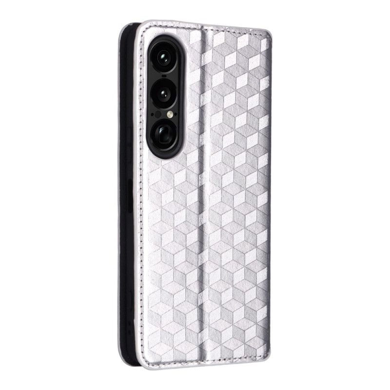 Flip Cover Sony Xperia 1 VII Losanges 3D