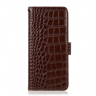Housse Sony Xperia 1 VII Cuir Texture Crocodile