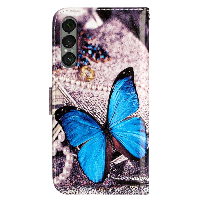 Housse Sony Xperia 1 VII Papillon Bleu