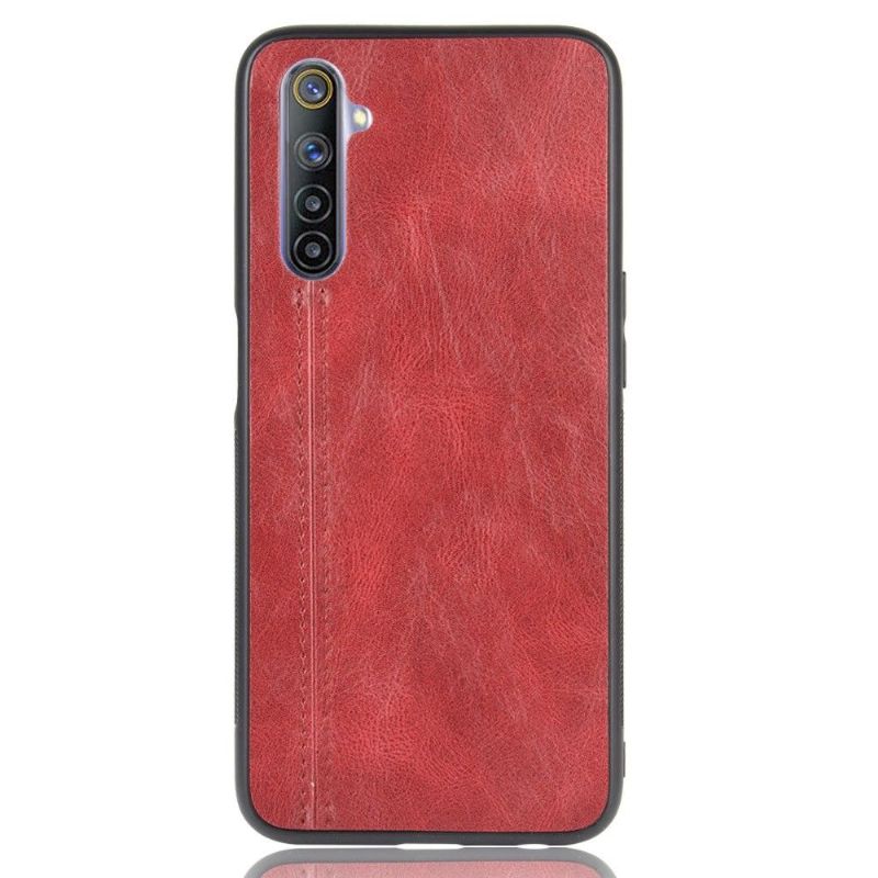 Coque Realme 6 Effet Cuir Coutures