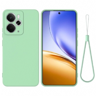 Coque Realme 14 5G / Realme 14T 5G Silicone Liquide à Lanière