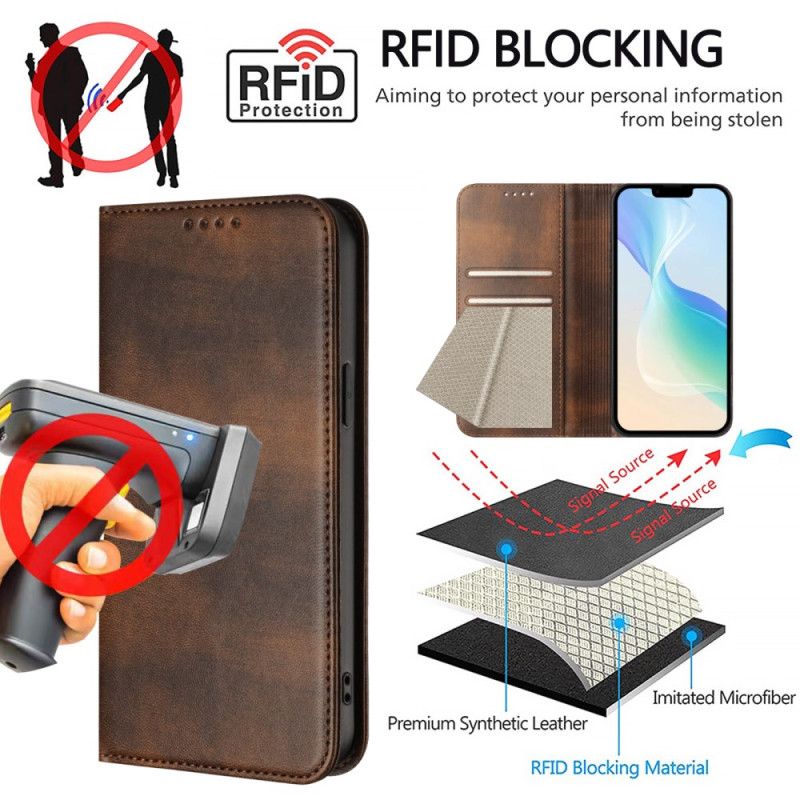 Flip Cover Realme 14 5G Protection RFID Rétro