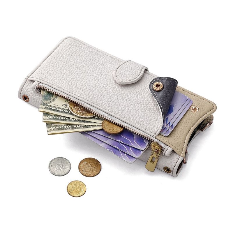 Housse Realme 14 5G Design Portefeuille avec Chaîne