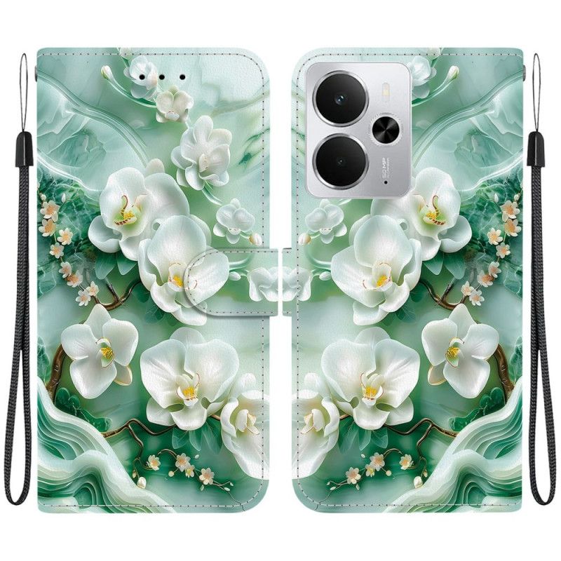 Housse Realme 14 5G Motif Fleurs de Jade