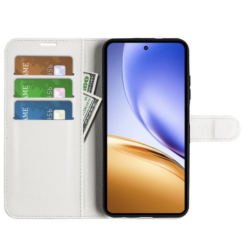 Housse Realme 14 5G Simili Cuir Litchi