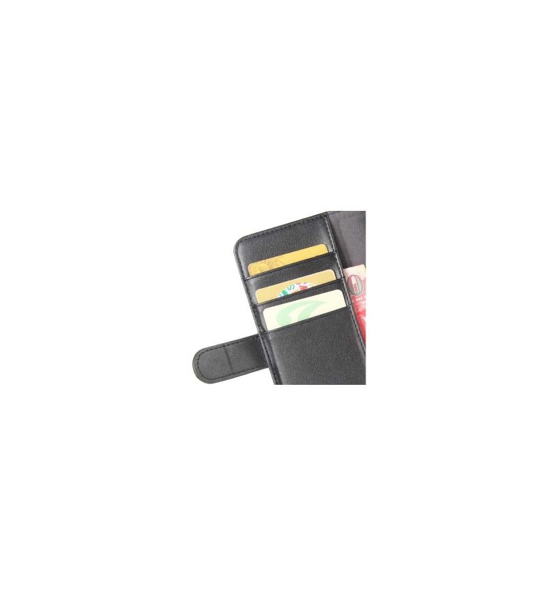 Housse Huawei P20 Cuir Premium - Noir