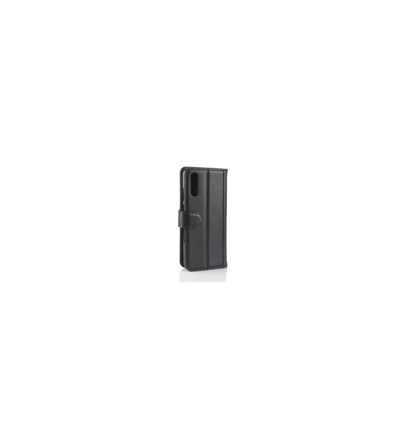 Housse Huawei P20 Cuir Premium - Noir