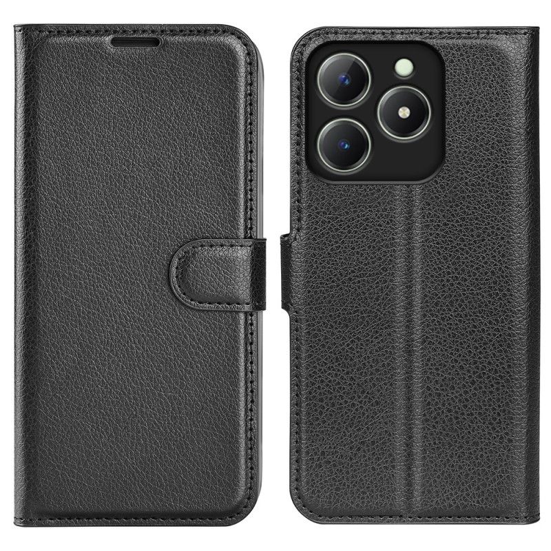 Housse Realme Note 60 / 60X / C63 / C61 Simili Cuir Litchi Classique