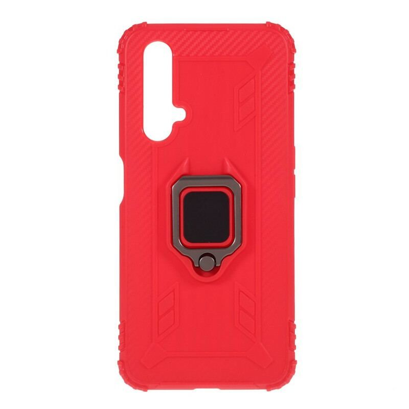 Coque Realme X50 5G Ring et Fibre Carbone