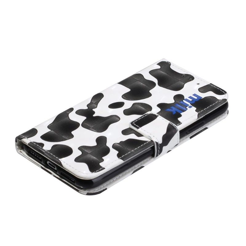 Housse iPhone 11 Cow style + Cordon Bandoulière