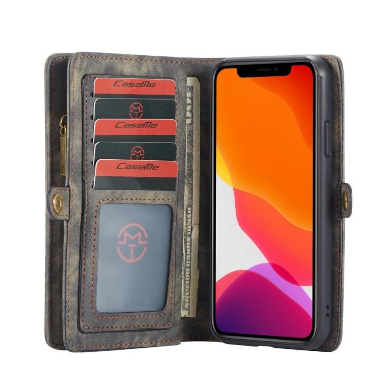 Housse portefeuille et coque magnétique pour iPhone 11