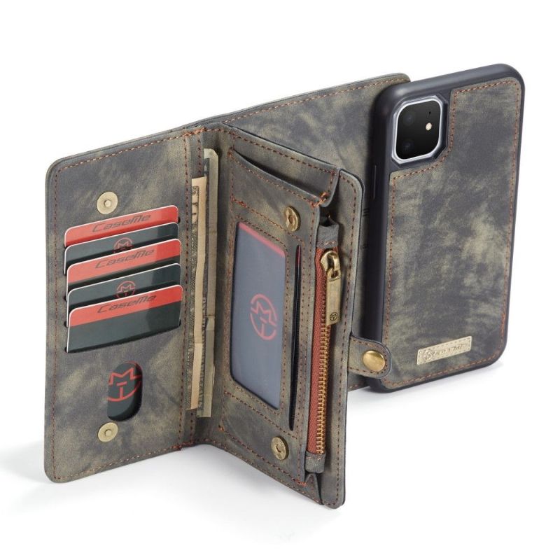 Housse portefeuille et coque magnétique pour iPhone 11