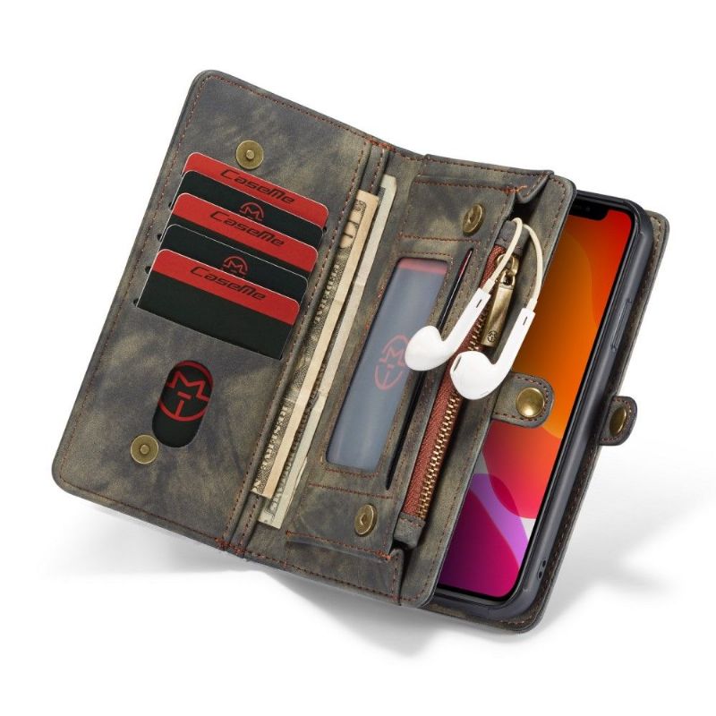 Housse portefeuille et coque magnétique pour iPhone 11