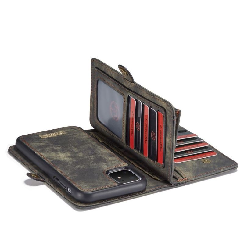 Housse portefeuille et coque magnétique pour iPhone 11