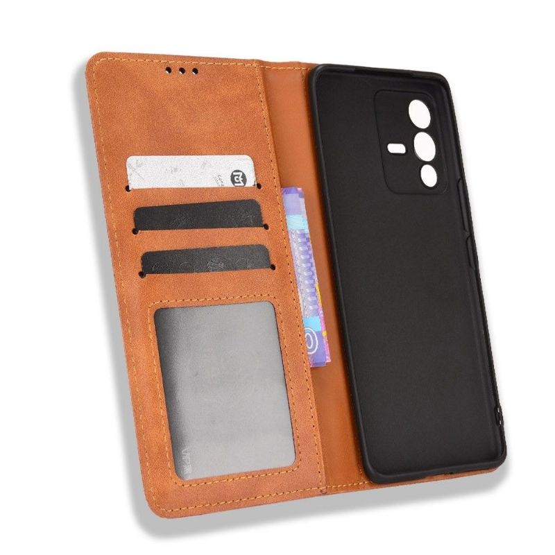Étui Vivo V23 5G Le Cirénius Style Cuir