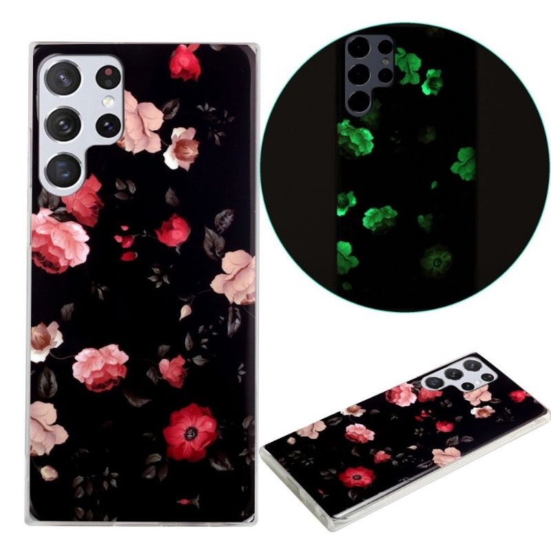 Coque Samsung Galaxy S22 Ultra 5G Luminous Fleurs