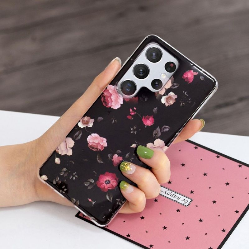 Coque Samsung Galaxy S22 Ultra 5G Luminous Fleurs