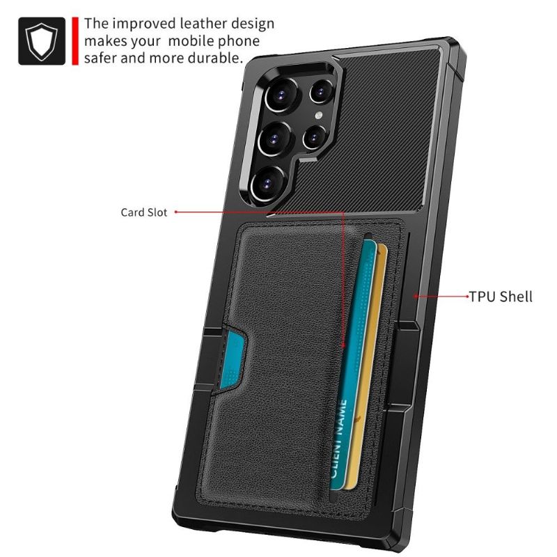Coque Samsung Galaxy S22 Ultra ZM02 Porte-carte