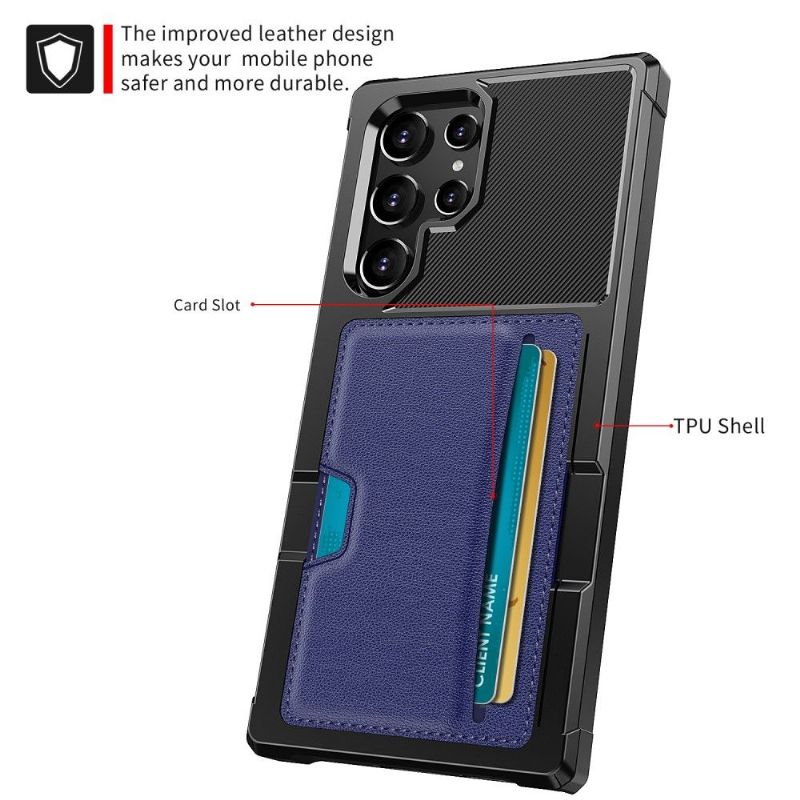 Coque Samsung Galaxy S22 Ultra ZM02 Porte-carte