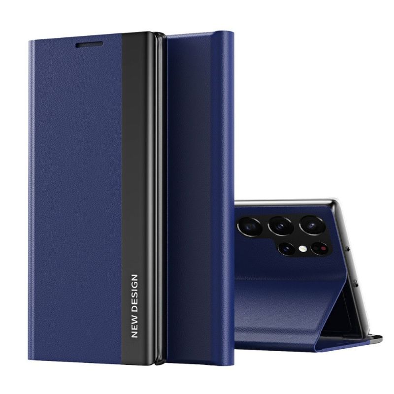 Etui Samsung Galaxy S22 Ultra 5G Business effet cuir Magnet