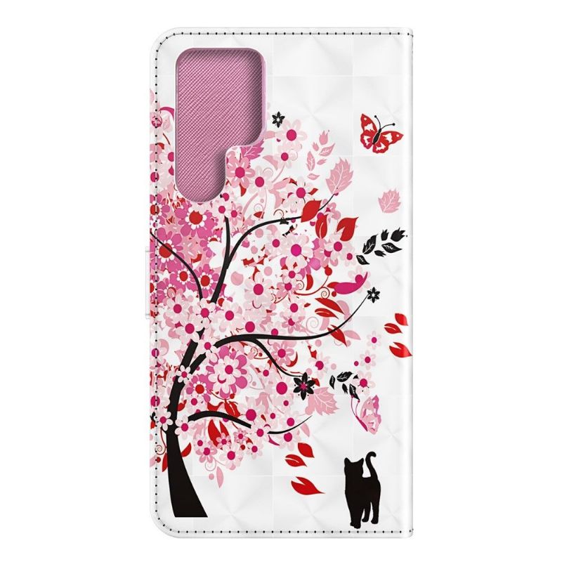 Housse Samsung Galaxy S22 Ultra 5G Arbre à Fleurs