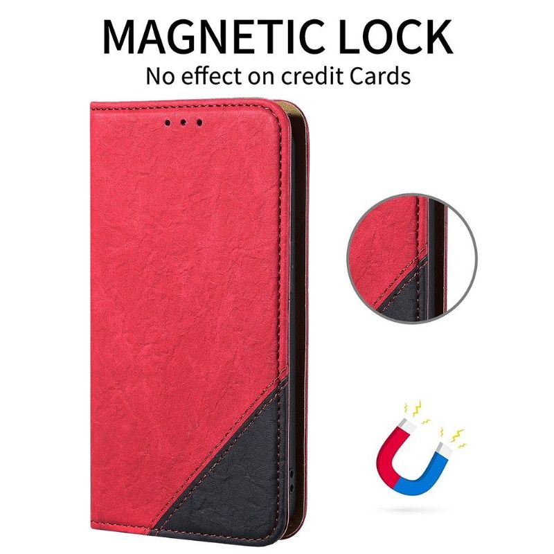 Housse Samsung Galaxy S22 Ultra 5G flip cover simili cuir rétro