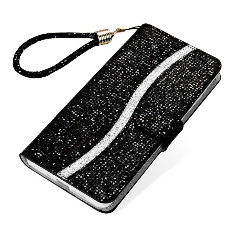 Housse Samsung Galaxy S22 Ultra 5G Glitter Porte Cartes
