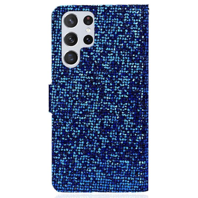 Housse Samsung Galaxy S22 Ultra 5G Glitter Porte Cartes