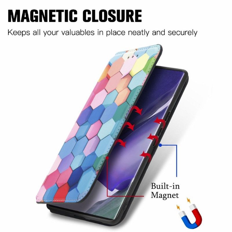 Housse Samsung Galaxy S22 Ultra 5G nid d'abeille coloré
