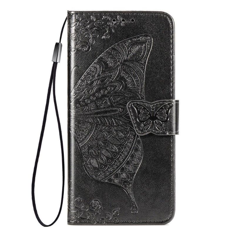 Housse Samsung Galaxy S22 Ultra 5G Papillon Relief