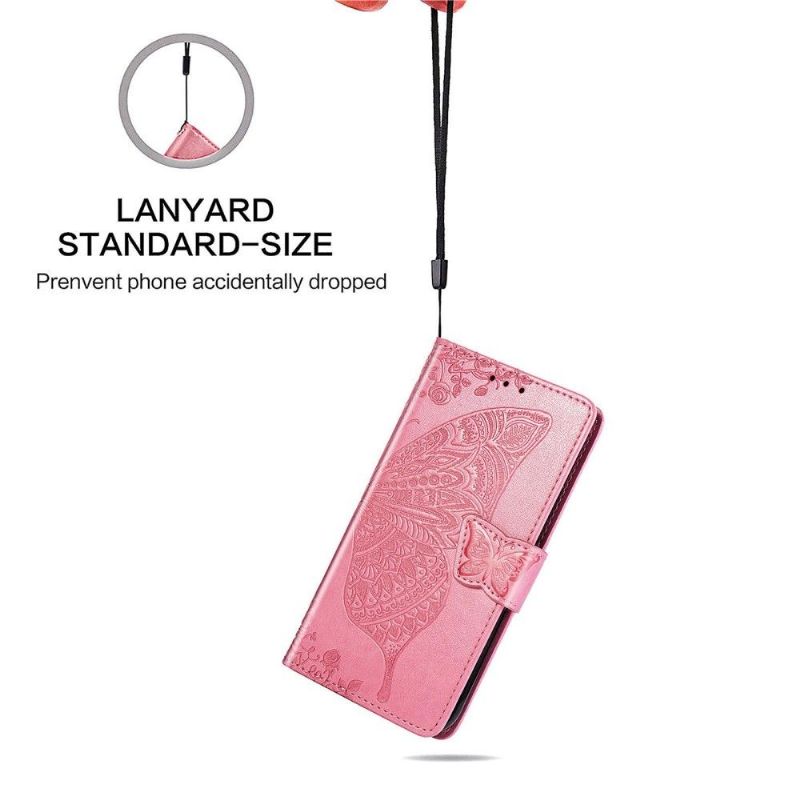 Housse Samsung Galaxy S22 Ultra 5G Papillon Relief
