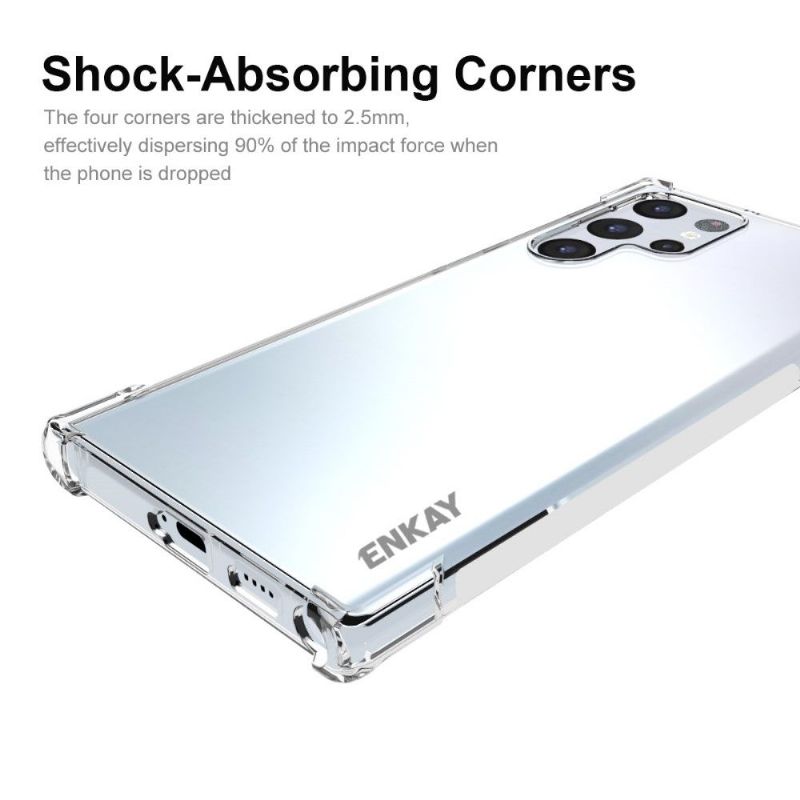 Protection Coque Samsung Galaxy S22 Ultra ENKAY Transparent