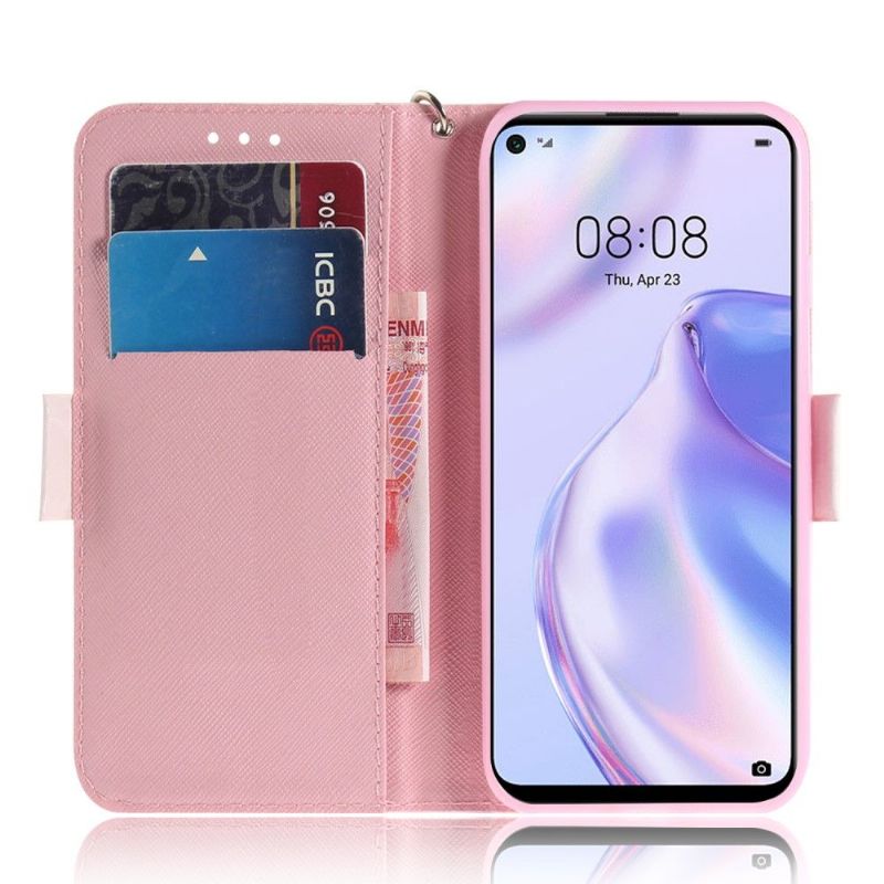 Housse Huawei P40 Lite 5G Branches fleuries
